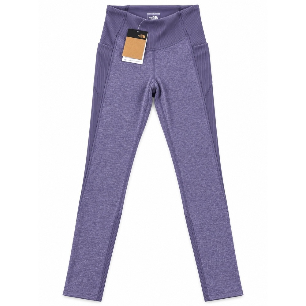 The North Face Dune Sky Tight Lunar Slate Heather Purple Leggings Small Regular